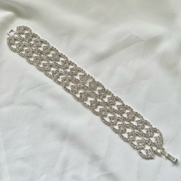 Silver Diamante Bracelet - Picture 2 of 4